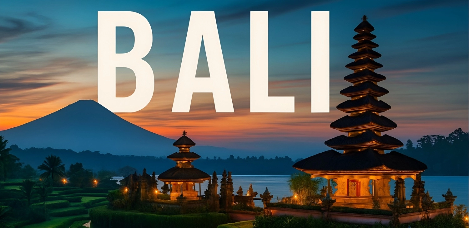 Bali Indonesia temple sunset tour package