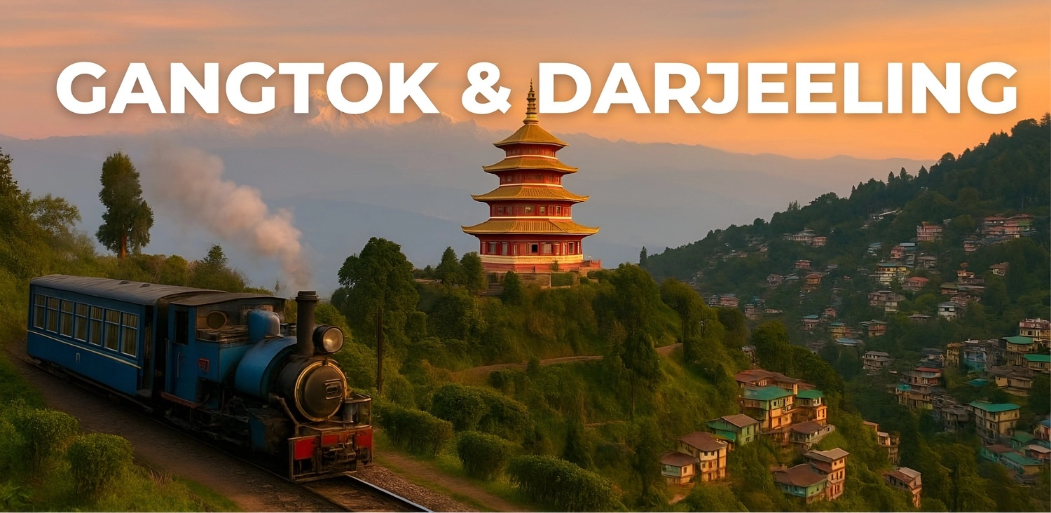 Gangtok and Pelling scenic view Sikkim Himalayas