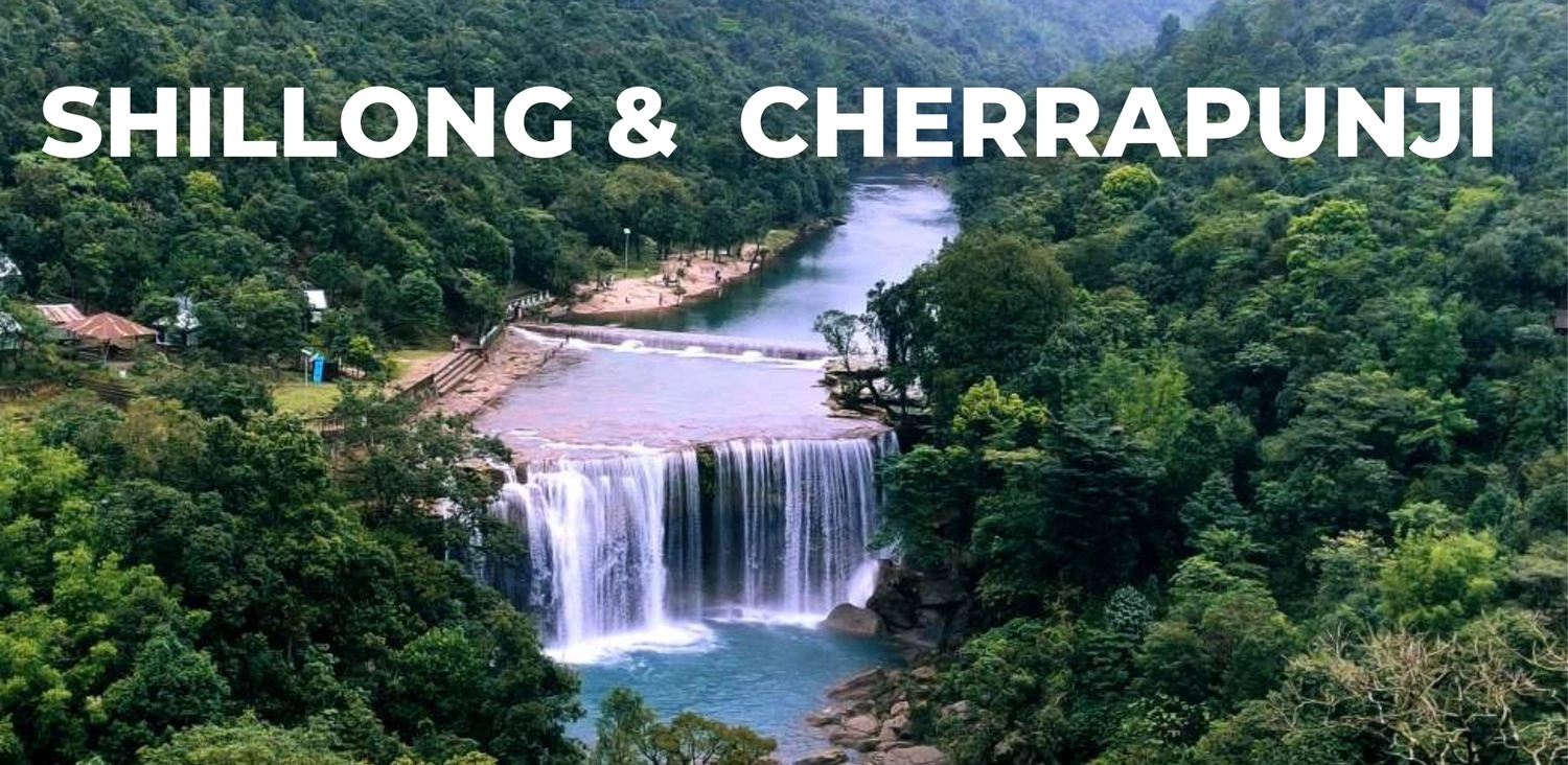Shillong Cherrapunji scenic waterfall Meghalaya